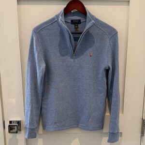 Polo by Ralph Lauren Boy’s Blue Quarter-Zip Sweater